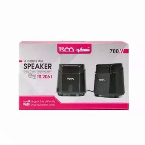 اسپیکر دو تکه کامپیوتر تسکو ( Tsco ) مدل TS2061 ( گارانتی 12 ماهه توسن سیستم شرق )