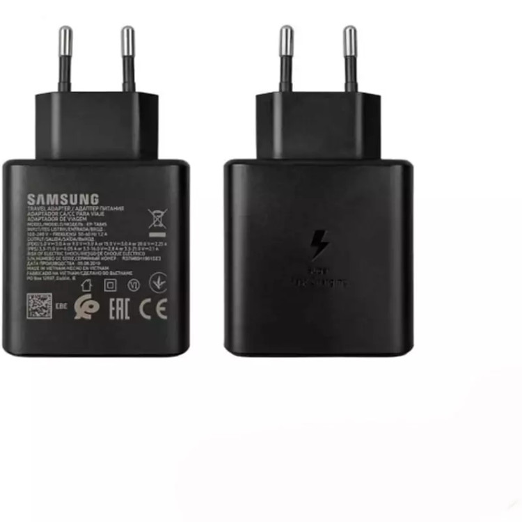شارژر گوشی اورجینال 45 وات سامسونگ ( SAMSUNG ) فست و PD مجهز به فناوری GAN-NFC (با گارانتی پارتیان پایا)