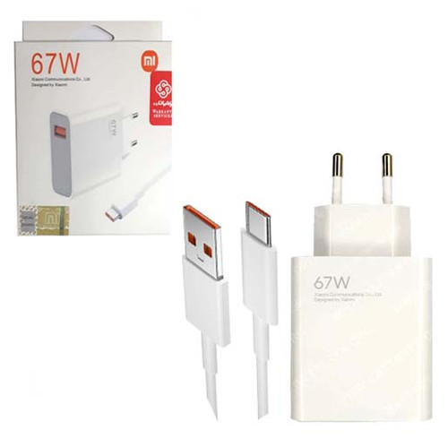 شارژر اورجینال فست شارژ 67 واتی شیائومی با کابل ( گارانتی 6 ماهه پارتیان پایا )