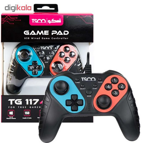 دسته بازی تسکو مدل TG117 با سیم