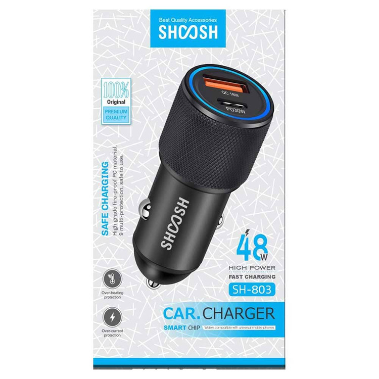 شارژر فندکی شوش 48 وات SHOOSH SH-803