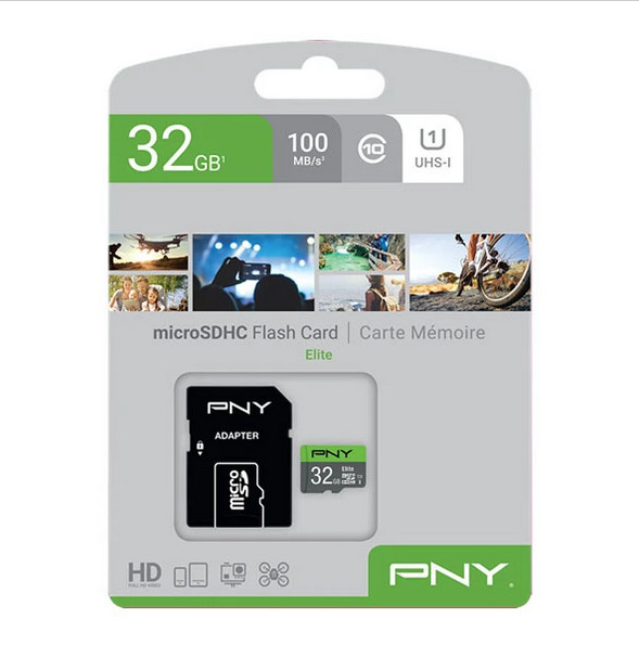 کارت حافظه 32 گیگ پی ان وای ( PNY ) مدل Elite کلاس 10 سرعت 100MB ( گیگابایت گارانتی 2ساله)