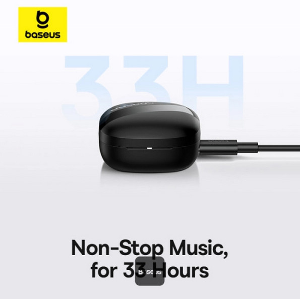 هدفون بی سیم باسئوس مدل Bowie E20 ENC (مشکی) با 24 ماه گارانتی آونگ