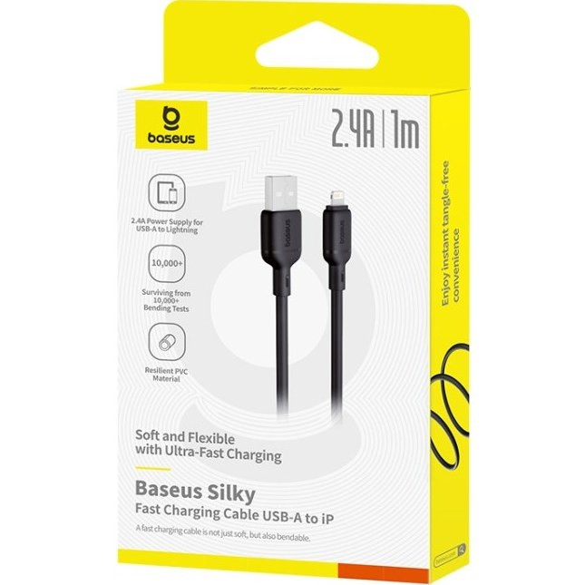 کابل شارژر اپل USB به Lightning باسئوس ( Baseus) طول 1 متر ( گارانتی 24 ماهه آونگ )