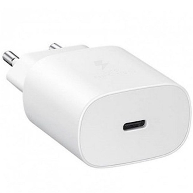 شارژر اصلی 25 وات سامسونگ ( Samsung ) صد در صد اورجینال رنگ سفید (گارانتی 6 ماهه پارتیان)