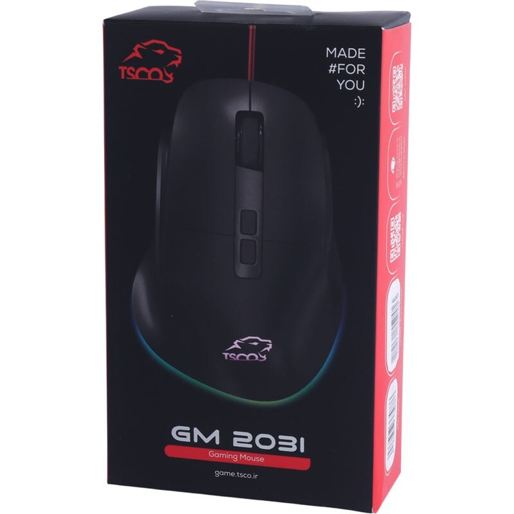 ماوس سیم دار گیمینگ تسکو ( TSCO) مدل TDCO GM 2031 (گارانتی 12 ماهه توسن سیستم شرق )
