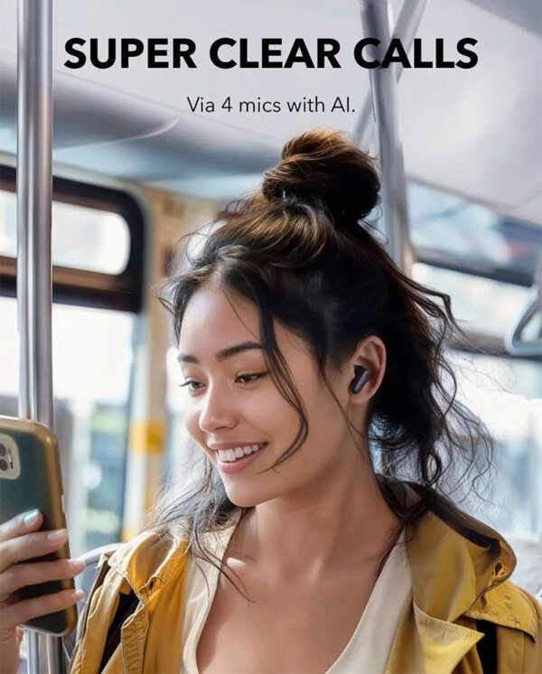 ایرپادز (هدفون بی سیم) انکر مدل R50i رنگ مشکی( 18 ماه گارانتی آگرین همراه)