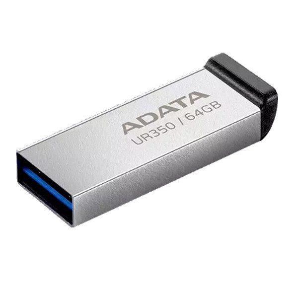 فلش مموری ای دیتا UR350 USB 3 ظرفیت 64 گیگابایت رنگ مشکی ( گارانتی 60 ماهه آونگ)