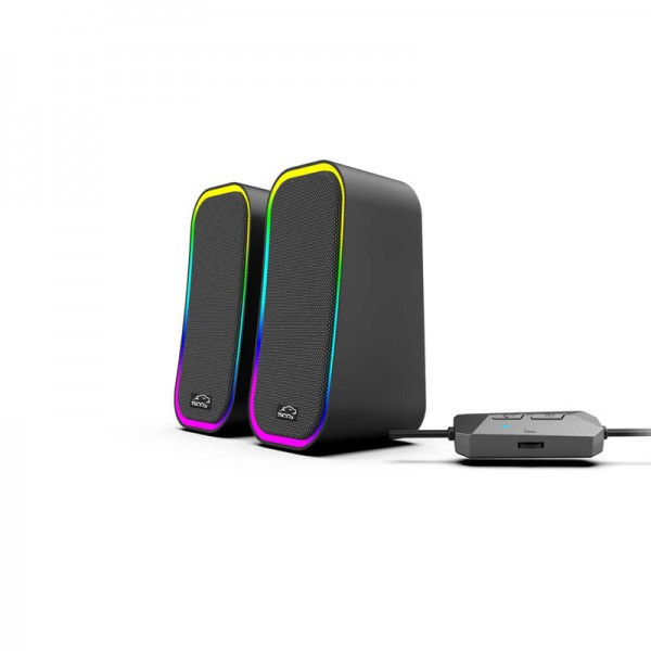 اسپیکر دو تیکه کامپیوتر تسکو (TSCO) مدل GS 2076 رنگ مشکی ( گارانتی 12 ماهه توسن سیستم شرق )