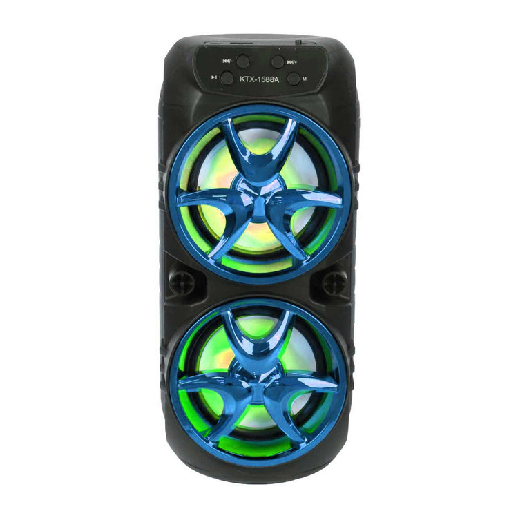 اسپیکر بلوتوثی رم و فلش خور کی تی ایکس ( KTX) مدل 1588A رنگ آبی