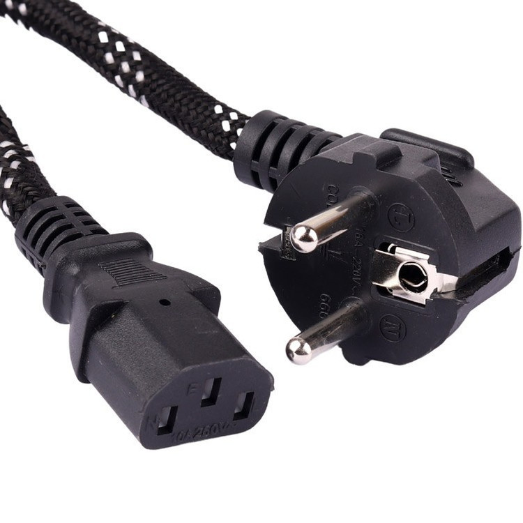 کابل برق منبع تغذیه کامپیوتر دی نت(DNET) طول 1.5 متر با روکش کنفی