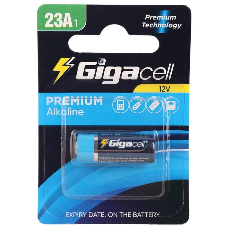 باتری ریموت کنترل گیگاسل (Gigacell) مدل Super Alkaline 23A 12V