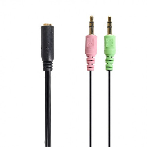کابل تبدیل 1سر ماده به 2 سر نری صدا طول 20 سانتی متر